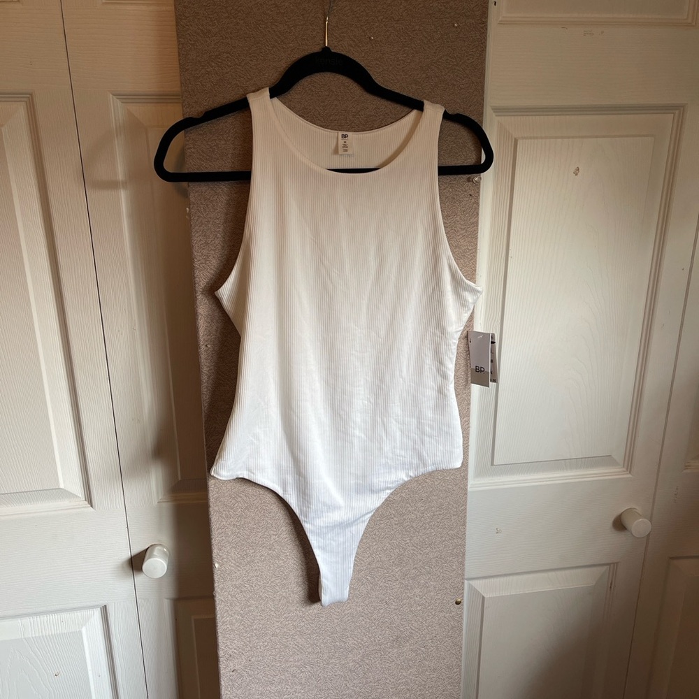 BP. Nordstrom Butter Tank Bodysuit in Ivory Tofu - Size Medium. NWT